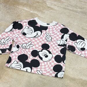 ZARA: Kids Mickey Mouse Pink and White Shirt